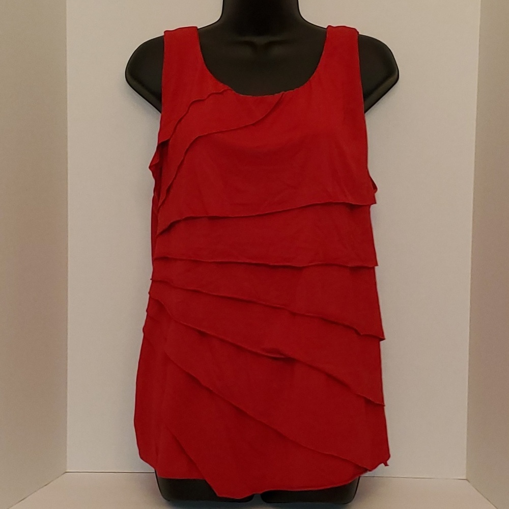 Torrid Red Sleeveless top w/ Red Layers